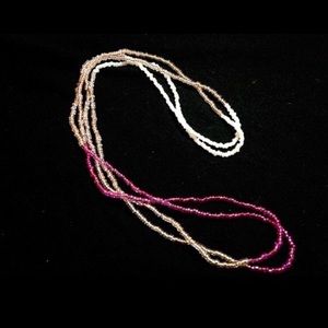 Ombré Seed Bead 2-in-1 Necklace/Bracelet 34 inches
